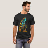 猫絵画猫モチーフ動物アート猫 Tシャツ (正面フル)