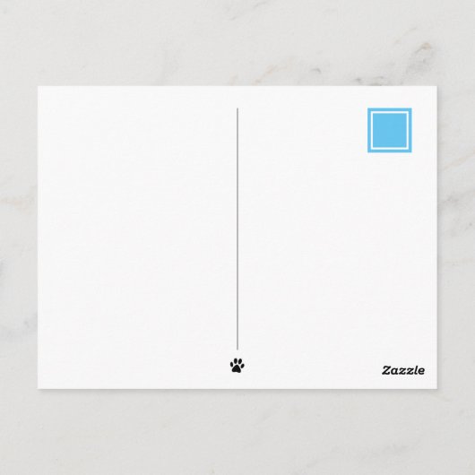 猫考えとマウスの自転車カスタム用 ポストカード (裏面)