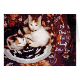 猫考えるカード