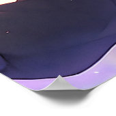 猫耳かわいらし付きヘッドフォンを身に着けたアニメ少女 ポスター (角)