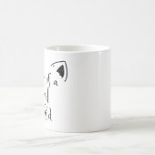 猫耳の赤い子どもの母 コーヒーマグカップ (中央)