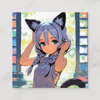 猫耳の輝き スクエア名刺