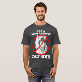 猫耳少年に反対するママのギフト Tシャツ (正面フル)