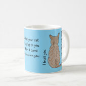 猫背ベビーブルー コーヒーマグカップ (正面右)