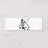 猫脚と雌脚 – 背景色を選択 スキニー名刺 (正面)