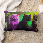 猫腰枕猫好き ランバークッション (ブランケット)