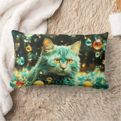 猫腰枕猫好き ランバークッション (ブランケット)