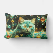 猫腰枕猫好き ランバークッション (正面)