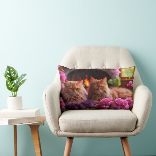猫腰枕猫好き ランバークッション (椅子)
