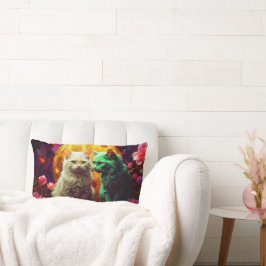 猫腰枕猫好き ランバークッション