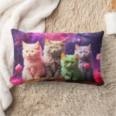 猫腰枕猫好き ランバークッション (ブランケット)