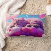 猫腰枕猫好き ランバークッション (ブランケット)