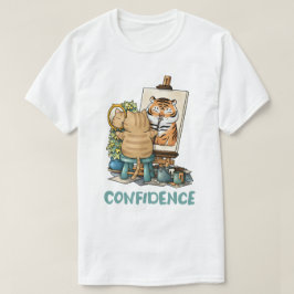 猫自信虎の自画像 Tシャツ