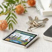 猫自然おもしろい敵 キーホルダー (側面)