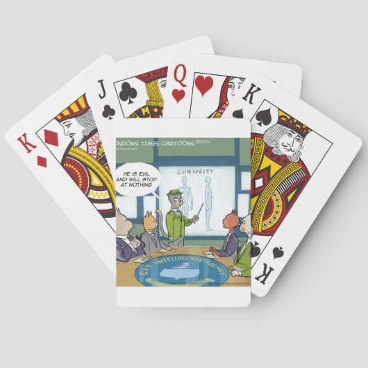 猫自然おもしろい敵 トランプ (裏面)