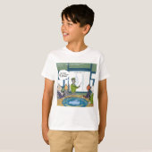 猫自然おもしろい敵 Tシャツ (正面フル)