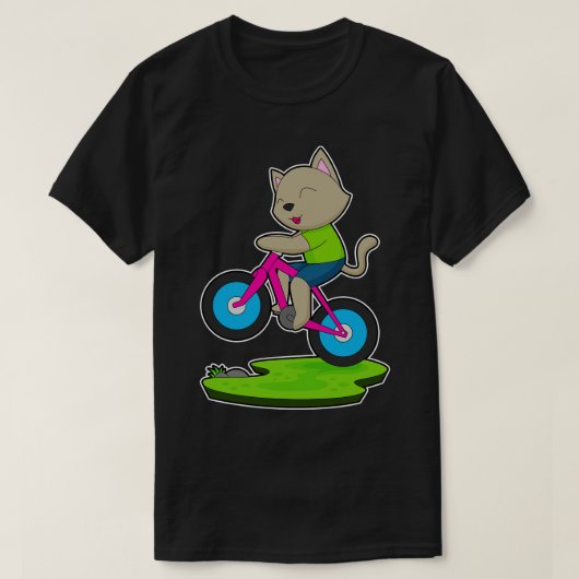 猫自転車 Tシャツ (デザイン正面)