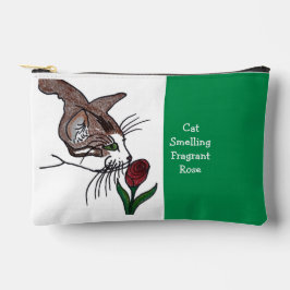 猫臭い香りバラ アクセサリーポーチ