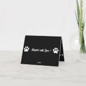 猫舎のカスタム折りたたみ感謝カード サンキューカード (裏面)