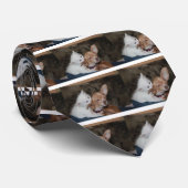 猫舐める犬 ネクタイ (ロール)