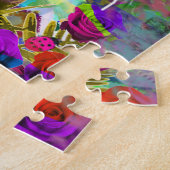 猫花ジグソーパズル ジグソーパズル (側面)