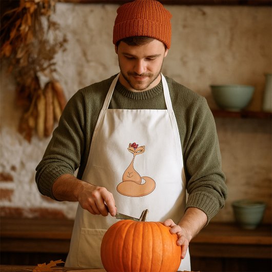 猫花可愛いかわいい子猫 スタンダードエプロン