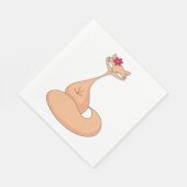 猫花可愛いかわいい子猫 スタンダードランチョンナプキン (角)