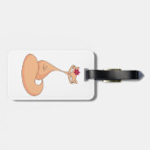 猫花可愛いかわいい子猫 ラゲッジタグ (裏面横)