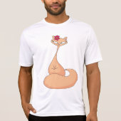 猫花可愛いかわいい子猫 Tシャツ (正面)