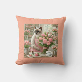 猫花屋さんと花束お母さんの日 クッション