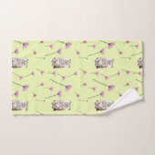 猫花柄 バスタオルセット (ハンドタオル)