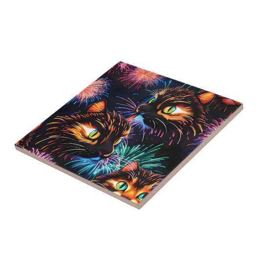 猫花火大会 タイル (側面)