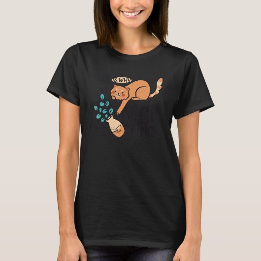 猫花瓶2 Tシャツ (正面)