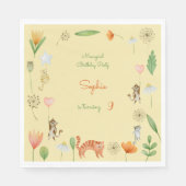 猫花生誕生会 スタンダードランチョンナプキン (正面)