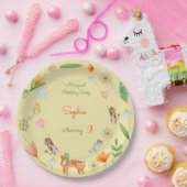 猫花生誕生会 ペーパープレート (パーティー)