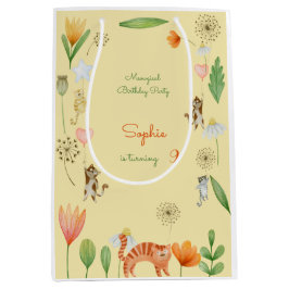 猫花生誕生会 ミディアムペーパーバッグ