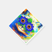 猫花眼 スタンダードカクテルナプキン (角)