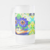 猫花眼 フロストグラスビールジョッキ (正面左)