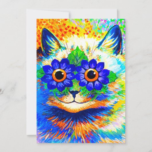 猫花眼 招待状 (正面)