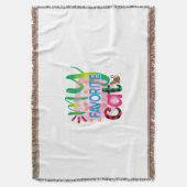 猫芸術お気に入りの猫 スローブランケット (正面縦)