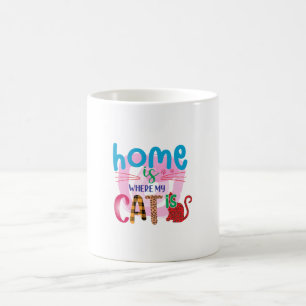猫芸術の家は私の猫がいる場所 コーヒーマグカップ