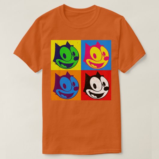 猫芸術フェリックス Tシャツ (デザイン正面)