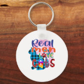 猫芸術実在人が猫を愛する キーホルダー (正面)