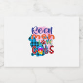 猫芸術実在人が猫を愛する スパークリングワインラベル (シングルラベル)