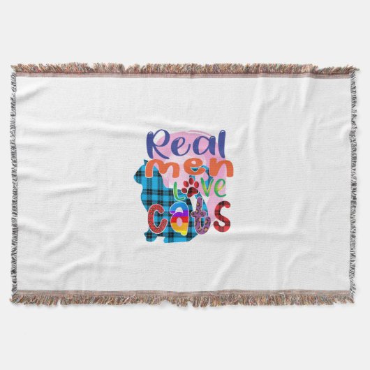 猫芸術実在人が猫を愛する スローブランケット (正面)