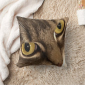 猫芸術的ポートレートの目と鼻をクローズアップ クッション (ブランケット)