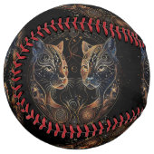 猫芸術的丸ツイン ソフトボール (正面左)