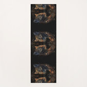 猫芸術的丸ツイン ヨガマット (正面)