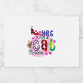 猫芸術私は猫人間 スパークリングワインラベル (シングルラベル)