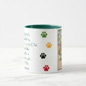 猫芽及びトニーの黙想のマグの緑 マグカップ (中央)